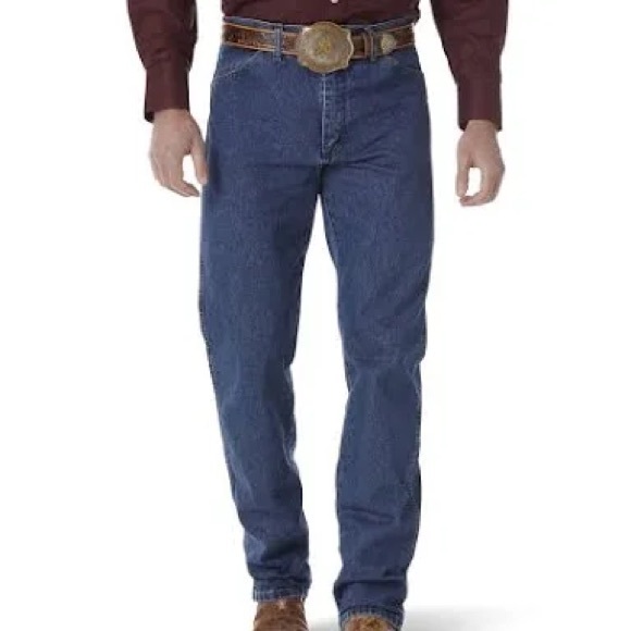 Wrangler 13MWZ Cowboy Cut Dark Wash Western Cowboy Denim Jeans. Size 32x32 - Picture 1 of 10